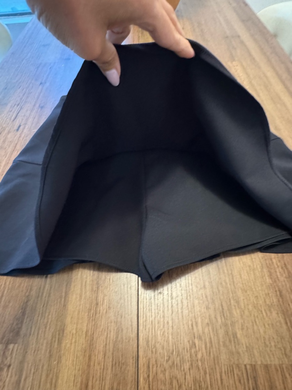 Zara Black Peplum Mini Skirt/skort - Picture 3 of 7